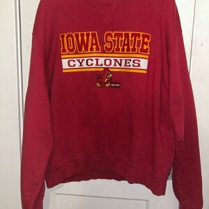 Vintage Iowa State Red and Yellow Cyclones Sweatshirt Embroidered